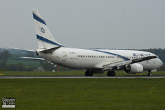 4X-EKA - 29957 - El Al Israel Airlines - Boeing 737-858 - Luton - 110418 - Steven Gray - IMG_3968