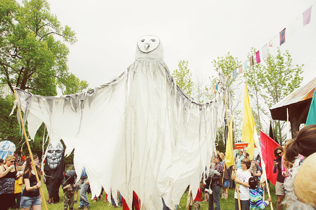 Big Owl Parade Puppet @ Shakori Hills Music Festival