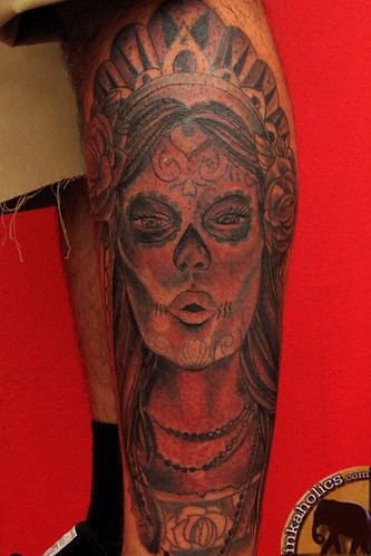 day of dead skull tattoo flash. janelle cuba, day of dead,