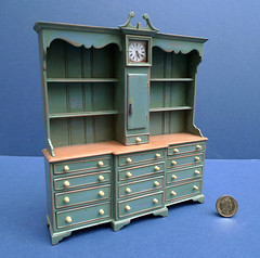 1/12th scale painted distressed dresser