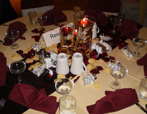 But as the decorations on the table show they worked very well together
