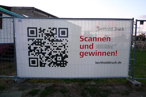 QR Code bei Hafen2 in Offenbach. Juni 2011
