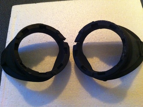 Black matte painted goggles