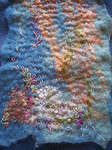 Felted & embroidered