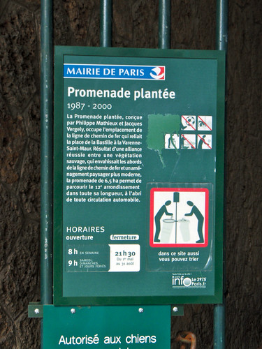 la Promenade Plantee marker (by: Eldan Goldenberg, creative commons license)