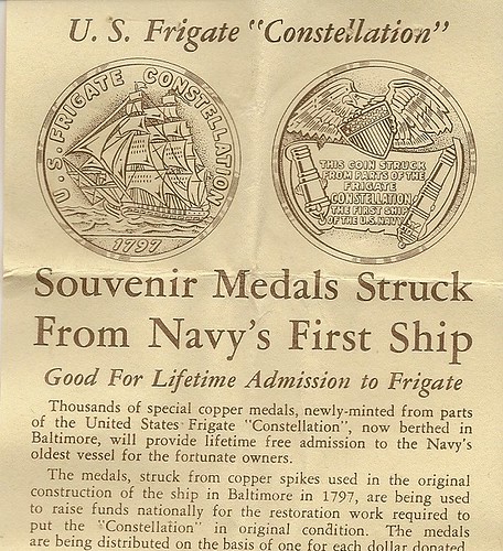 Constellation Medal order form closeup