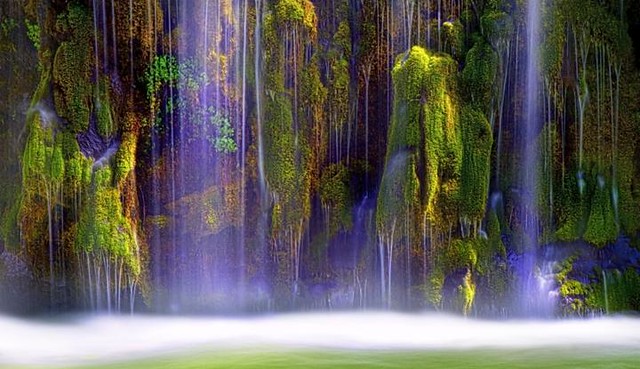 Mossbrae Falls on the Sacramento River in Dunsmuir, California