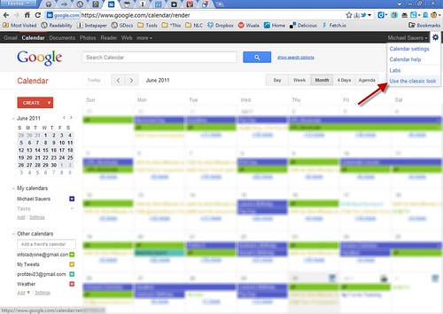 GCal: Use the classic look