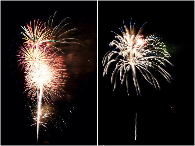 July 4th fireworks diptych 20