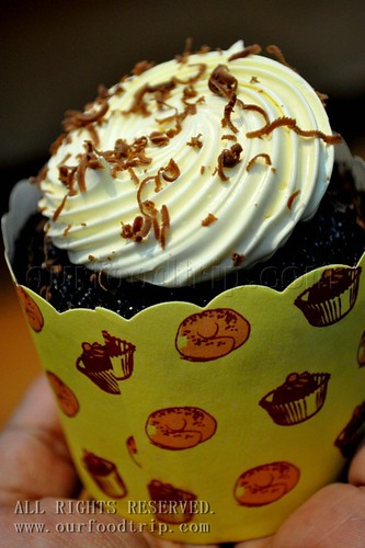Chocolate cupcake with ganache butter cream frosting