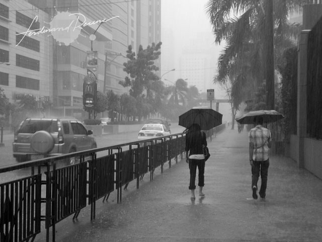 Downpour in Manila