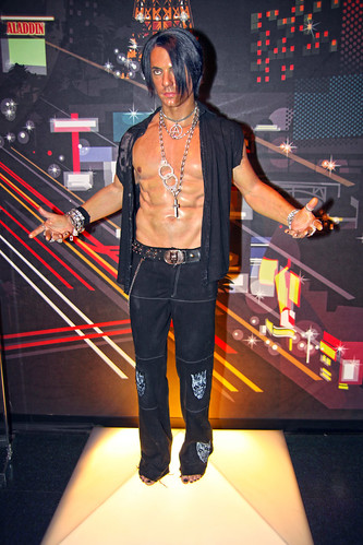 Criss Angel at Madame Tussaud's Wax Museum in Las Vegas Nevada
