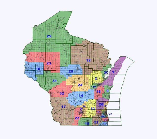 Wi State Senateassembly Districts