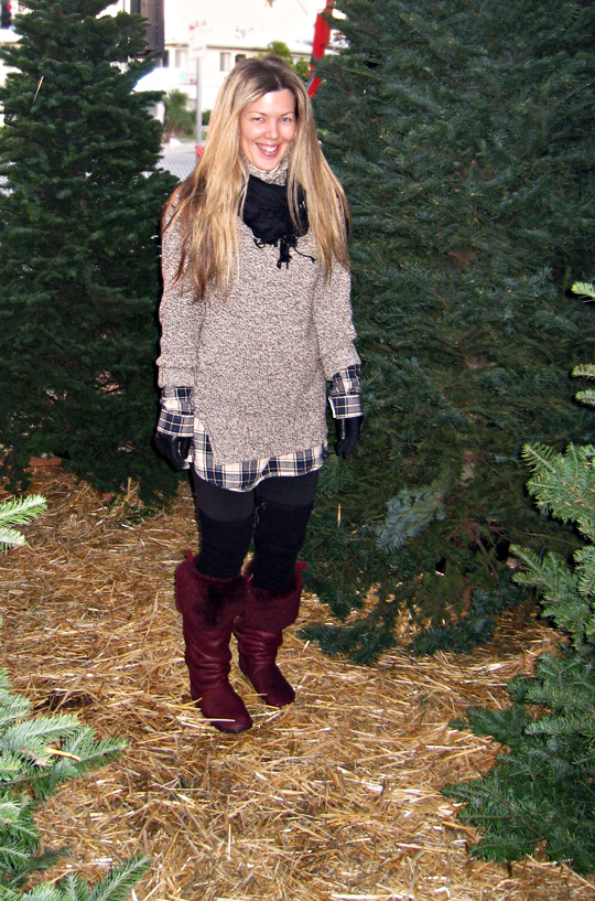 at the christmas tree lot + COLD -SH