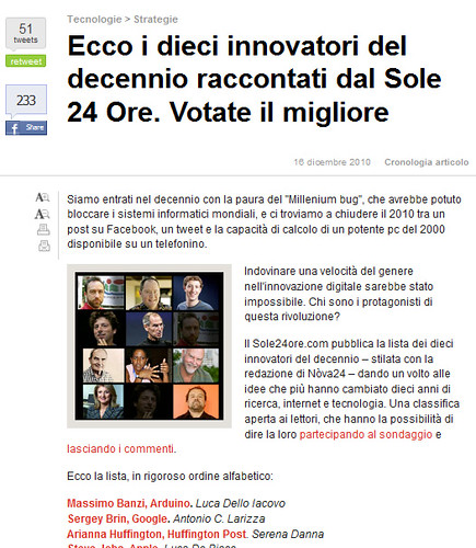 10 Innovatori - Il Sole 24 Ore
