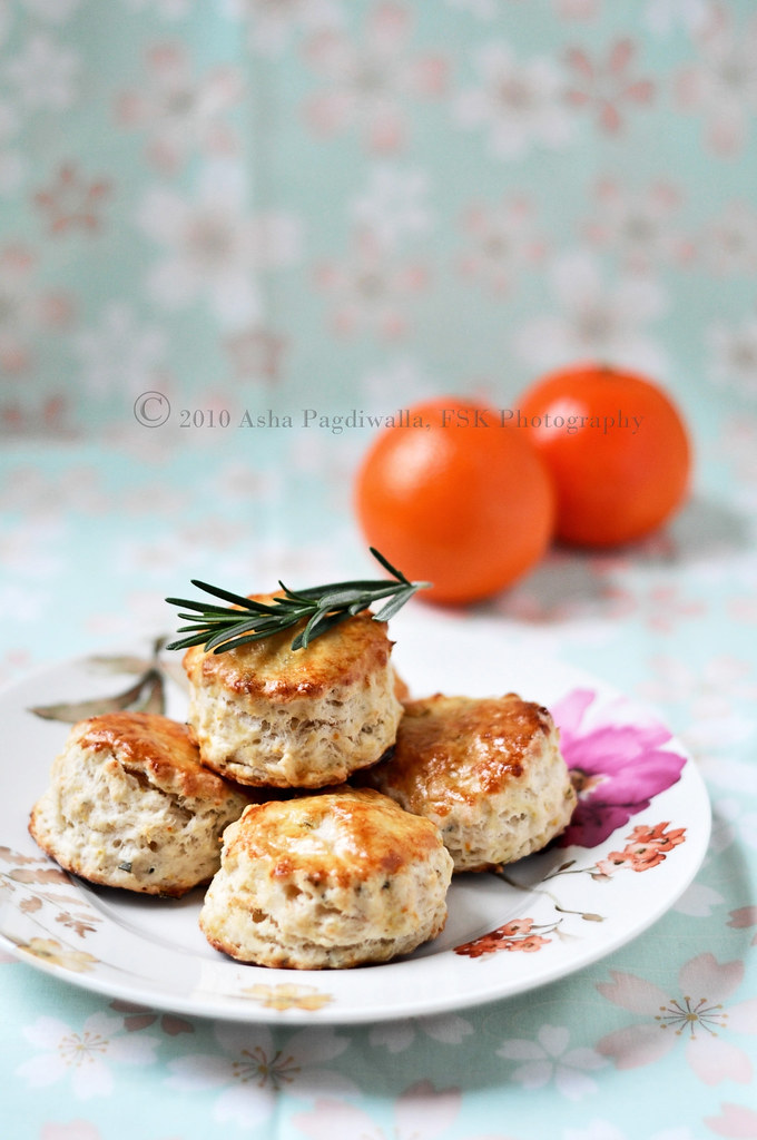 Orange and Rosemary scones