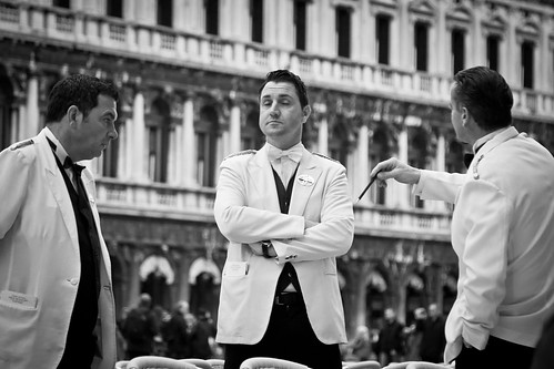 Not Interested (Italian Waiters), Venice by flatworldsedge