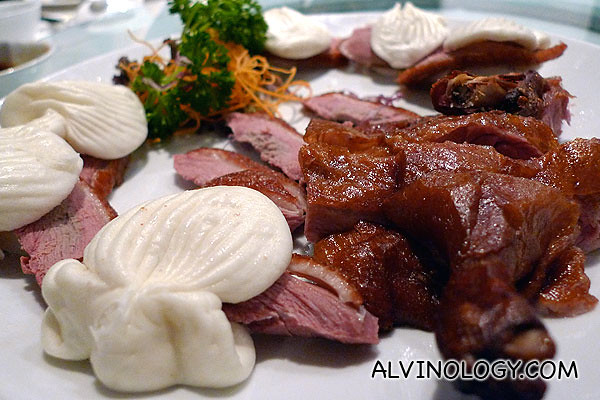 Szechuan smoked duck with camphor wood and fragrance tea leaves