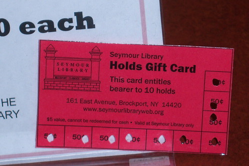 Library Holds Gift Card