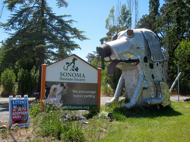 Giant Dog Sculpture