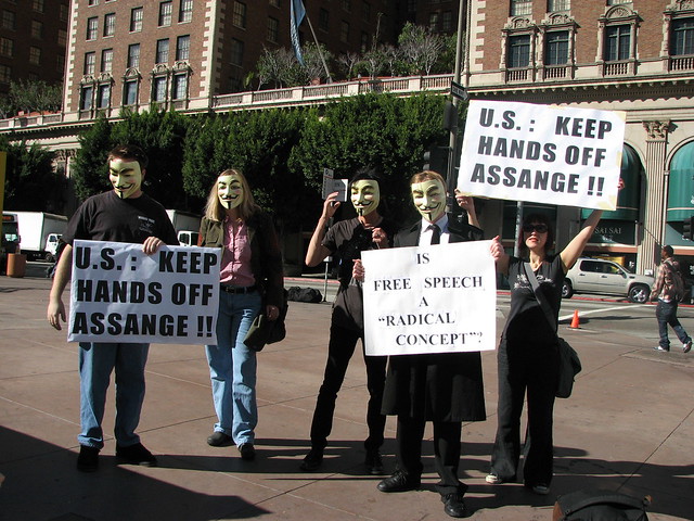 Anonymous Protest in L.A.