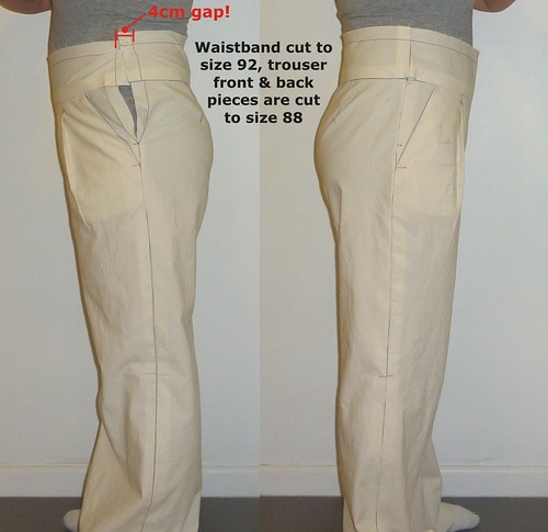 02 Trying on the trousers - Muslin #1