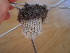 knitted acorn