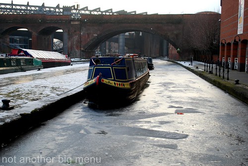 Manchester frozen canal