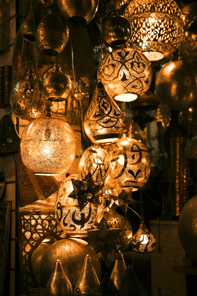: Lamps on Cairo bazaar