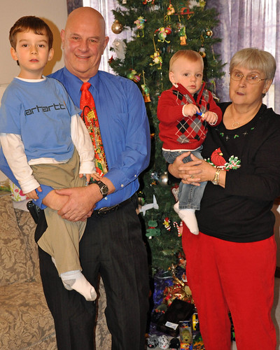 Grandparents and boys
