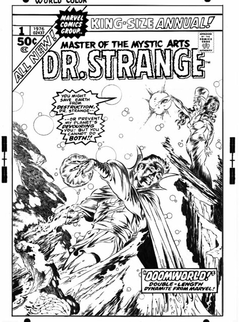 Dr Strange King-Size Annual 1 alternate cover by Craig Russell