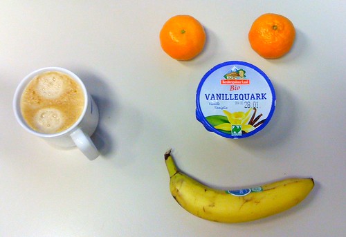 Banane, Bio-Vanillequark & Clementinen