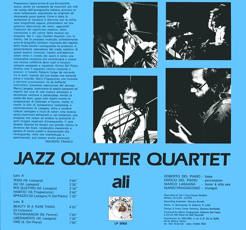 jazz quatter quartet - ali back