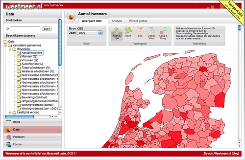 Weetmeer.nl - Aantal inwoners