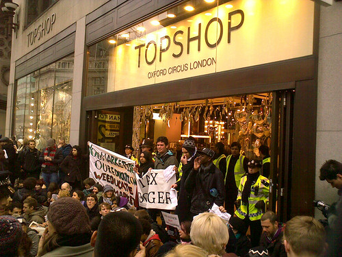 TOPSHOP flagship store blockage