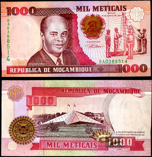 1000 Meticias Mozambik 1991, P135
