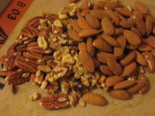 pecans, walnuts, almonds