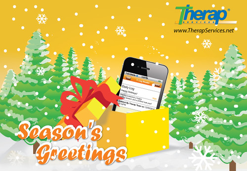 Picture of Season's Greetings card from Therap