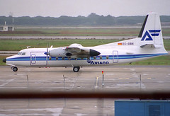Aviaco F.27-600 EC-DBN BCN 26/12/1989
