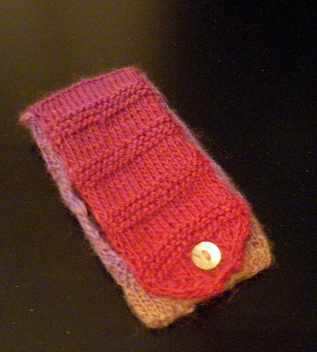 wool yarn knitting ipod case pattern tutorial apple