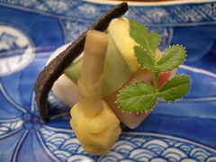 Japanese tea-ceremony dishes, vegetable antipasto