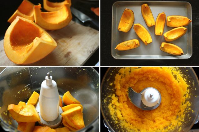 Making pumpkin puree