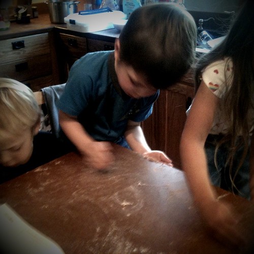Christmas cookie making