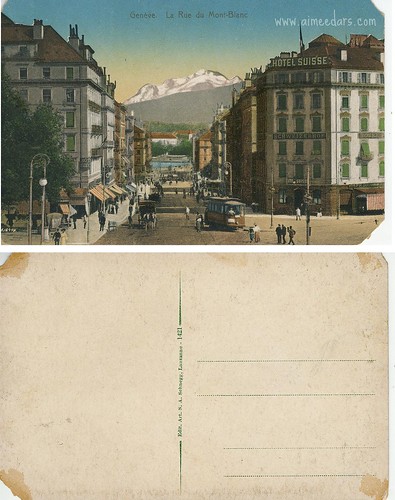 Geneve - La Rue du Mont-Blanc