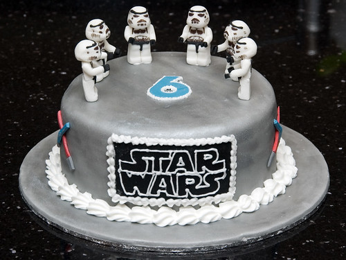 Lego Star Wars Stormtrooper Cake
