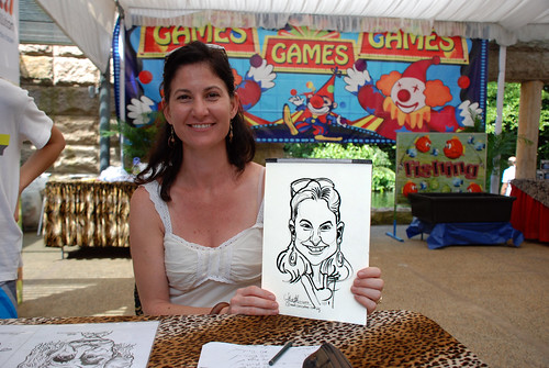 Caricature live sketching for BHP Billiton Family Day 2010- 39