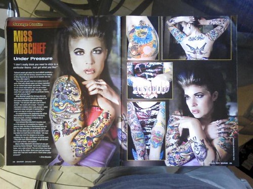 January 2011 Issue of Tattoo Savage Magazine by Miss Mischief X