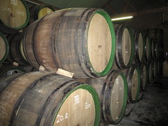 Pilsner Urquell barrels used for aging Drie Fonteinen