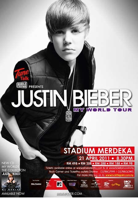 Justin Bieber My World Tour poster (a)