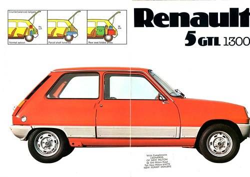 Renault 5 Gtl. 1976 Renault 5 GTL brochure